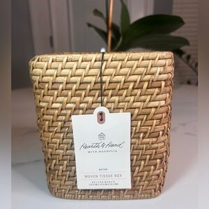 Woven Rattan Tissue Cover Box - Natural, Hearth and Hand With Magnolia